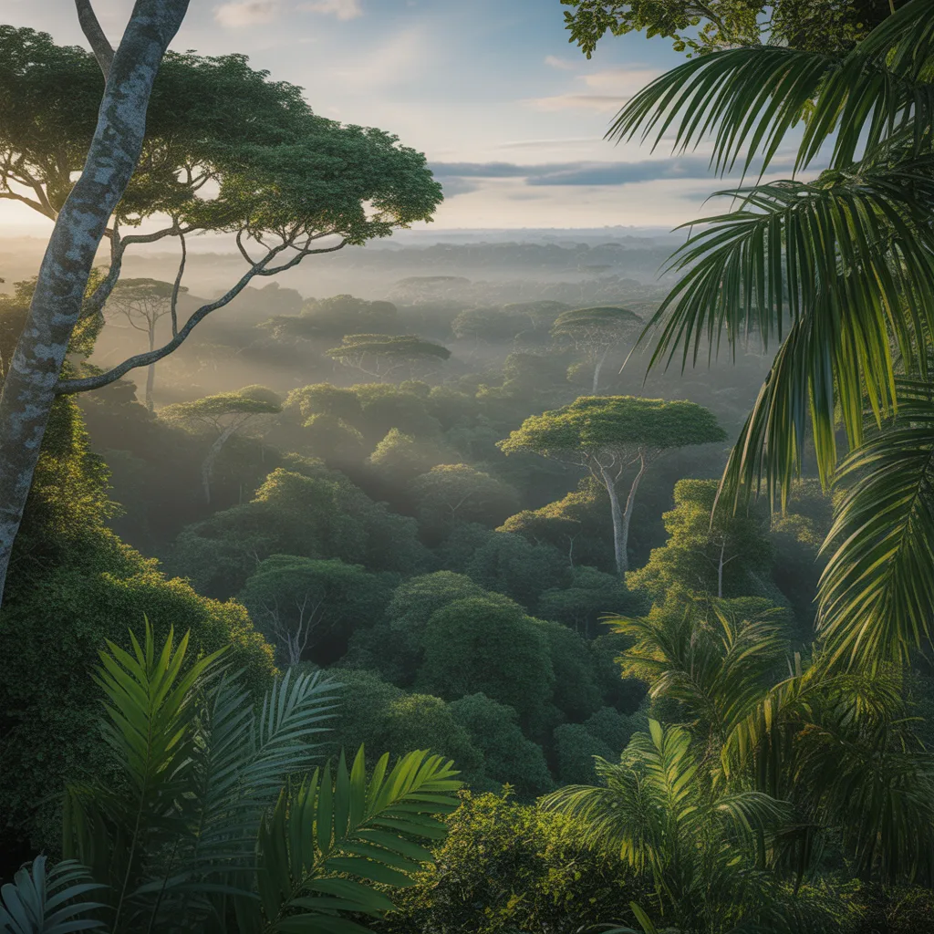 Lush Amazonian forest — evoking the natural roots of holistic healing